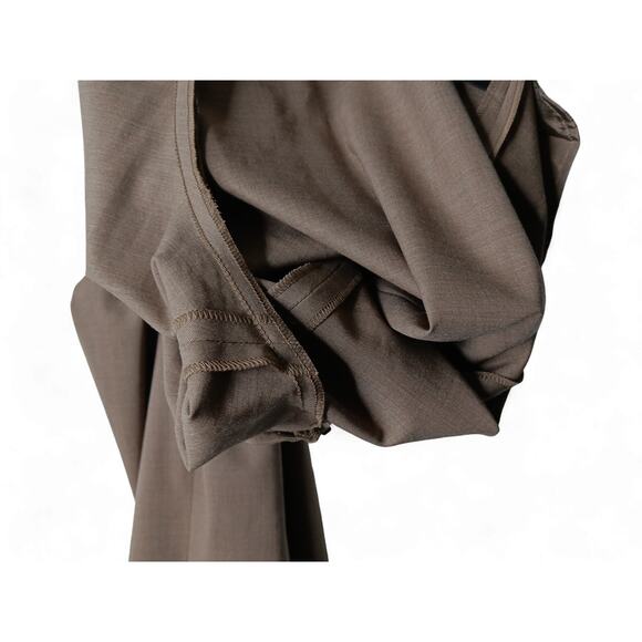 Lafayette 148 New York Irving Pants Size 16 Brown Virgin Wool Blend - Picture 9 of 12